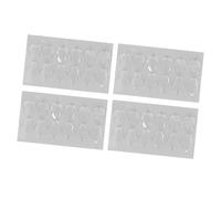 CHEOTIME 240 pièces points adhésifs double face 0,71x 0,55x 0,06 pouces mastic collant transparent amovible sans trace de tolérance à l'eau mastic colle acrylique autocollant fort