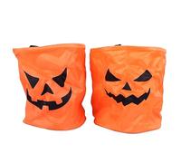 CheoTime 2pcs LED Light Halloween Candy Sac, 30x25cm réutilisable Tissu Trick or Treat Basket, Glow Party Sac For Kids Adults Halloween Night Celebration