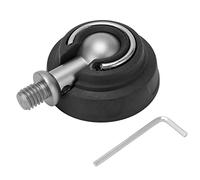 CHEOTIME 3/8in Universal Tripod Feet Pad, Rubber Foot Spike Tripod Replacement Rubber Feet Stainless Steel Non Slip 50mm Diameter Camera Tripod Foot Replacement