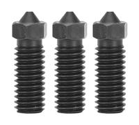 CheoTime 3 PCS 0,4 mm Buzle d'imprimante 3D, Buzzle en acier durci File M6 avec grande ouverture, Extrudeuse de conductivité thermique élevée pour PLA ABS PETG