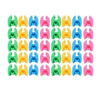 CHEOTIME 40 Pièces Clips d'organisation de Fil de Canette, Clip de Fixation de Bobine Support en Silicone Supports de Canette, Supports de Fil de Canette pour Quilting Machine à