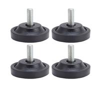 CHEOTIME 4Pcs M10 Thread Furniture Levelers, M10 Table Leveling Feet Adjustable Leveler Feet Screw on Furniture Glide Leveling for Chairs, Table, Cabinets