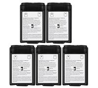 CHEOTIME 5 pièces couvercle de batterie universel pour contrôleur sans fil X box360, coque de couvercle de batterie de remplacement pour X box360 (Noire)