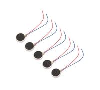 CHEOTIME 5PCS 10mmx2mm Mini Petits Moteurs de Vibration, DC 3V 11000RPM Type de Bouton Plat Micro DC Moteur Vibrant pour Tablette Pager Téléphone Portable (27mm)