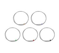CheoTime 5pcs Bass String, 5 cordes de basse à 5 cordes avec extrémité de balle colorée g d a e b 5 notes Crises en métal remplacement pour accessoire de guitare basse