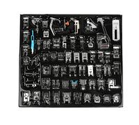 CheoTime 62PCS Kit de pieds presser de la machine à coudre, couture de pied de poudre de pied de pied dans les machines à coudre multifonctionnelles kit d'accessoires