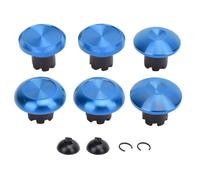 CHEOTIME 8 en 1 Thumbsticks magnétiques en métal pour Series X Thumb Grip Stick Cover Thumbstick Repair Rocker DIY pour manettes pour Pro avec boîte en plastique (Bleue)