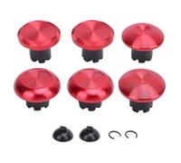 CHEOTIME 8 en 1 Thumbsticks magnétiques en métal pour Series X Thumb Grip Stick Cover Thumbstick Repair Rocker DIY pour manettes pour Pro avec boîte en plastique (Rouge)
