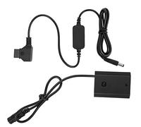 CHEOTIME Adaptateur de câble d'alimentation Extensible pour connecteur CC vers coupleur CC décodé Batterie factice NP-FZ100 vers D Tap Adaptateur coupleur CC Batterie factice