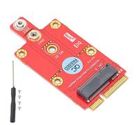 CHEOTIME Adaptateur de clé Mini PCIE vers M.2 M, Module de Conversion Adaptateur M.2 Key B vers Mini PCI E avec Double Emplacement pour Carte SSIC WWAN pour 2G GSM/GPRS/3G/CDMA