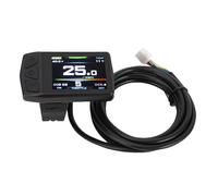 CHEOTIME Affichage de vélo électrique pour Les contrôleurs de protocole OMD n ° 1, Panneau LCD Couleur pour Scooters 24V 36V 48V avec connecteur SM et Boutons ergonomiques