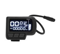 CHEOTIME Affichage du Compteur LCD à vélo électrique, Compteur de Compteur de Guidon à l'épreuve de l'eau avec Interface Phare pour Les Barres de 22,2 mm 24V 36V 48V 60V E SOCOTER