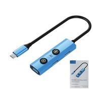 CHEOTIME AI Hub, Multi-Fonction USB 3.0 Extension Dock de Reconnaissance vocale Contrôle en Aluminium Conception d'alliage pour Ordinateur Portable Smartphones et productivité de (Type-C Interface)