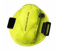 CHEOTIME Brassard de Sport, Rassard Smartphone de Course Brassard de Course Imperméable Réglable Support de Bras d'exercice pour Hommes Et Femmes, Jogging, Cyclisme (Vert Fluo)