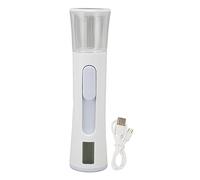 CHEOTIME Brume faciale avec écran LCD, conception à double tête, mini brumisateur portable, pulvérisateur pratique, test d'eau et d'huile pour la peau, réservoir d'eau visuel de