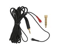 CHEOTIME Câble de remplacement pour casque SennheiserHD25 560 540 480 430, transmission du son HD avec fiches plaquées cuivre de 3,5 mm et 6,5 mm, rallonge de 9,8 pieds en fil