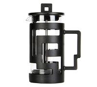 CHEOTIME Cafetière à presse française, cafetière de camping de 350 ml, cafetière à infusion froide résistante à la chaleur, petite presse française, presse à café en acier inoxydable pour (Noir)