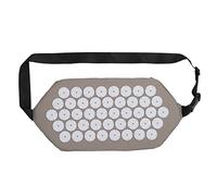 CHEOTIME Ceinture d'acupression, ceinture de massage en coton et ABS, tapis de massage relaxant pour le corps, réduction du stress, tapis d'acupuncture pour la maison,