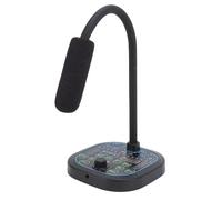 CHEOTIME Changeur de voix 6 modifications vocales avec kit d'écouteurs déguiseur de voix en direct Jack 3,5 mm Mélangeur audio Carte son pour enregistrement de podcast