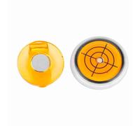 CHEOTIME Clip de Chapeau, Clip de Chapeau de Golf en Plastique Durable avec marqueur de Balle magnétique Amovible avec jauge de Niveau, Petit et léger pour Poche de Ceinture de visière de (Jaune)