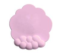 CHEOTIME Cloud Keyboard Wrist Rest, Cloud Wrist Rest with Non Slip Base, Soft Silicone Wrist Pad with Ergonomic Memory Foam for Office School Home Laptop & Computer Mouse (Rose)