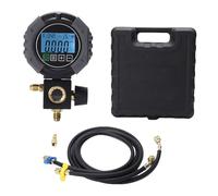 CHEOTIME Compteur numérique à collecteur unique, 0 6000 Kpa CVC Pression numérique TFT LCD pour le diagnostic du vide de charge CA Comprend un étui de rangement pour 2 tuyaux