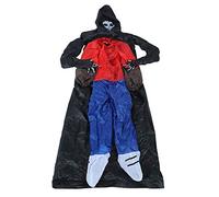 CHEOTIME Costume gonflable d'halloween, étanche à l'air 190T étanche à l'eau Polyester citrouille et fantôme tenue à piles ventilateur pour fête d'anniversaire (Black Guy embrasse