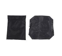 CHEOTIME Couvercle de brûleur latéral, résistant à la poussière et au vent avec ourlet élastique pour barbecue extérieur Housse de protection en polyester pour brûleur de gril laté