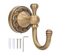 CHEOTIME Crochets à serviettes pour salle de bain, porte-serviettes mural antique, crochet mural en métal pour peignoir, crochet à manteau à une broche, cintre de porte robuste
