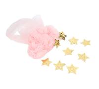 CHEOTIME Décoration murale nuages et étoiles, décoration à suspendre en forme de nuage rose, décoration à suspendre en forme de nuage en résine pour chambre d'enfant, chambre à