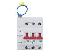 CHEOTIME Disjoncteur miniature à montage sur rail DIN à 3 pôles, 125 A, 400 V AC, contrôle actif passif, disjoncteur miniature, déclenchement magnétique thermique, interrupteur de (Il a poignardé)