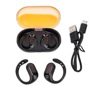 CHEOTIME Écouteurs sans Fil, Ergonomique Glow Night Light Bluetooth Casque, écouteurs stéréo pour Une Tenue Confortable Toute la journée avec étui de Charge (Orange)