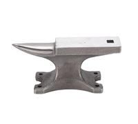 CHEOTIME Enclume à corne unique, mini enclume de forgeron pour la fabrication de bijoux, surface de travail de 75 x 26 mm, trou de 9 mm, outil de bloc d'établi en acier à haute ten