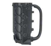 Cheotime Engine Block Can Mug, nouveauté Tasse de thé pour papa Birthday Holiday Holiday Housemands mécaniciens pour les amateurs de voitures, ABS ISOLUM (Gris noir)