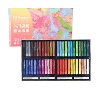 CHEOTIME Ensemble de pastels à l'huile de 24/36/48 couleurs, crayons pastel à l'huile doux et lisses, pastels à l'huile de couleurs vives, fournitures d'art pour artistes (48 couleurs)