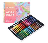 CHEOTIME Ensemble de pastels à l'huile de 24/36/48 couleurs, crayons pastel à l'huile doux et lisses, pastels à l'huile de couleurs vives, fournitures d'art pour artistes (36 couleurs)