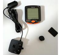 CHEOTIME Ensemble d'ordinateur de vélo, Compteur de Vitesse de vélo étanche, Compteur kilométrique de vélo avec rétroéclairage Automatique, fournit Une Analyse de données (813 Câblé)