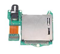 CHEOTIME Game Host Card Slot with Board Replacement for Console Game Reader, Cartridge Card Slot Host Reader Earphone Hole Port