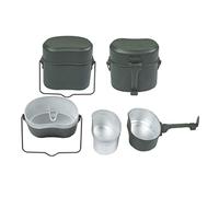 CHEOTIME Gamelle Militaire Multifonction en Alliage d'aluminium, boîte à Lunch Militaire Portable pour Camping en Plein air, randonnée, Pique-Nique, Barbecue