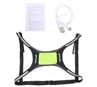 CHEOTIME Gilet de Course réfléchissant à LED, Gilet réfléchissant coloré, équipement de Course, 4 Modes de sécurité de Conduite de Nuit avec Commande vocale, Rechargeable par USB p (Yellow)