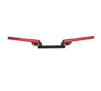 CHEOTIME Guidon de moto 7/8in 22mm, réglable 21in à 27in Poignée détachable Barre de direction Cintres de guidon de vélo modifié pour moto Sport Bike Street Bike Off (Rouge)