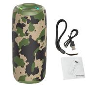 CHEOTIME Haut-Parleur Bluetooth, Haut-Parleur BT Portable, Gamme complète de 52 mm avec lumières RVB, étanche IPX5, sans Fil pour la Maison/fête/Camouflage extérieur (Camouflage)
