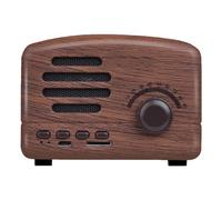 CHEOTIME Haut-Parleur Bluetooth rétro, Carte Multifonction enfichable, Haut-Parleur sans Fil Vintage, Basses puissantes, Portable pour l'extérieur, la Maison, Les Voyages, Les fêtes de (Nussbaum)