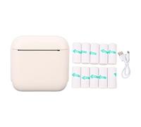 CHEOTIME Imprimante d'autocollante Mini, imprimante Thermique Portable avec 10 Rouleaux en Papier NS Fil BT NS Encre étiquette d'autocollante pour Les étiquettes Notes