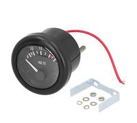 CHEOTIME Jauge de tension marine 52mm/2.04in, 12V IP67 Jauges Volt Jauge de voltmètre de voiture de bateau avec voyant universel pour Yacht Auto Motor Home