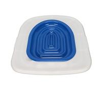 CHEOTIME Kit d'apprentissage de la propreté pour Chat, système de Toilette Universel, réutilisable, Amovible, pour Le Nettoyage des Animaux domestiques, Plateau et 1 Support (White Tray, 1 Blue