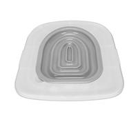 CHEOTIME Kit d'apprentissage de la propreté pour Chat, système de Toilette Universel, réutilisable, Amovible, pour Le Nettoyage des Animaux domestiques, Plateau et 1 Support (White Tray, 1 Gray Inner