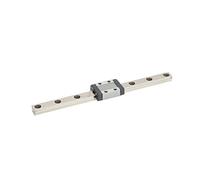 CHEOTIME Kit de guidage de rail linéaire, rails de mouvement linéaire en acier à roulement MTN9, guide coulissant miniature avec bloc coulissant pour machine CNC et imprimante 3D (150mm)
