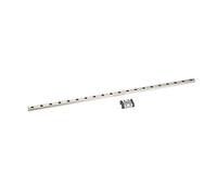 CHEOTIME Kit de guidage de rail linéaire, rails de mouvement linéaire en acier à roulement MTN9, guide coulissant miniature avec bloc coulissant pour machine CNC et imprimante 3D (400mm)