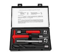 CHEOTIME Kit de réparation de Filetage 11 pièces, Outil d'insertion en Acier Inoxydable M16x2 avec Foret hélicoïdal et clé à tarauder, kit de réparation de Trous filetés pour
